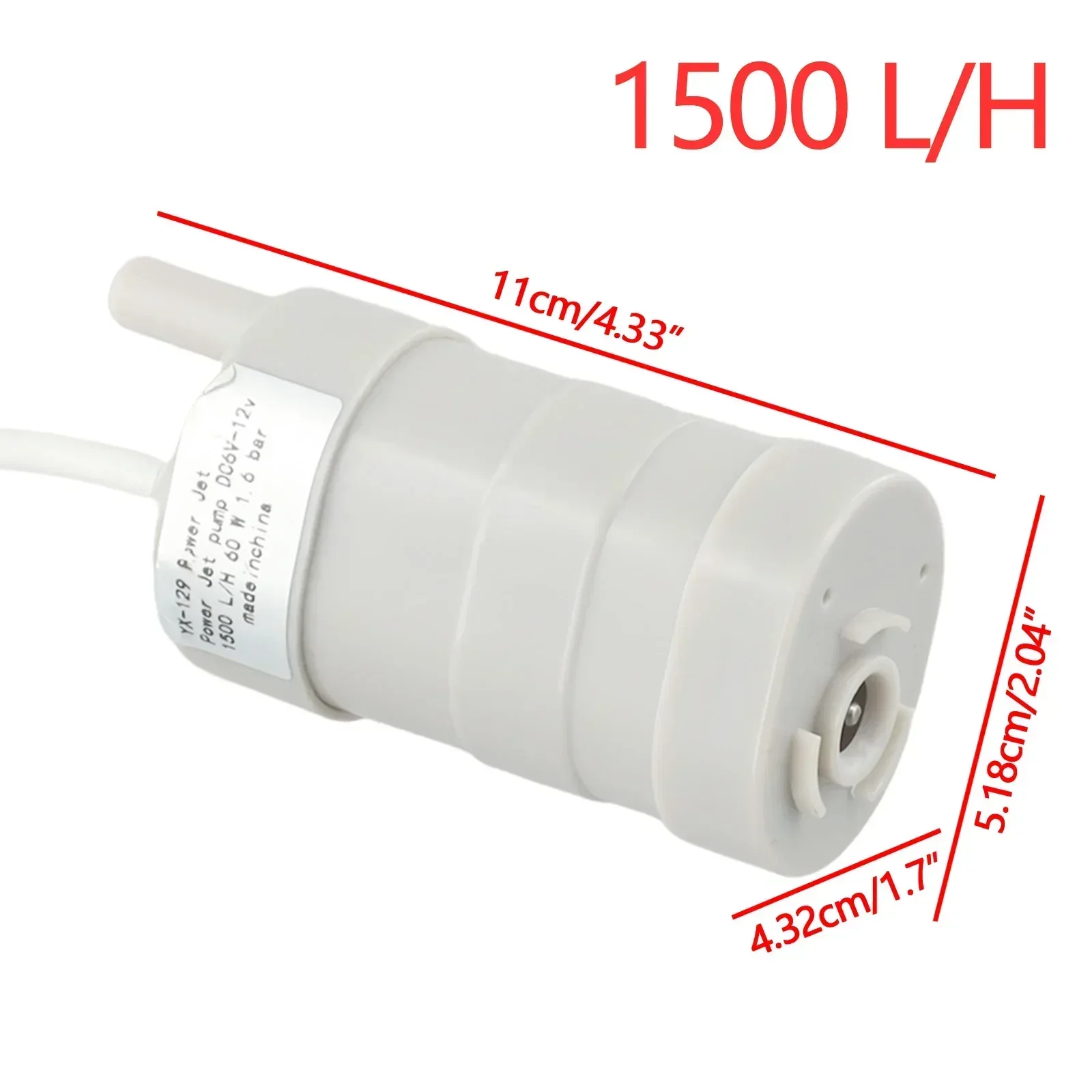 Submersible Water Pump 1500 L/H D-C 12V For Camper Motorhome Freshwater Pump High Flow Whale Pump Water Fountain