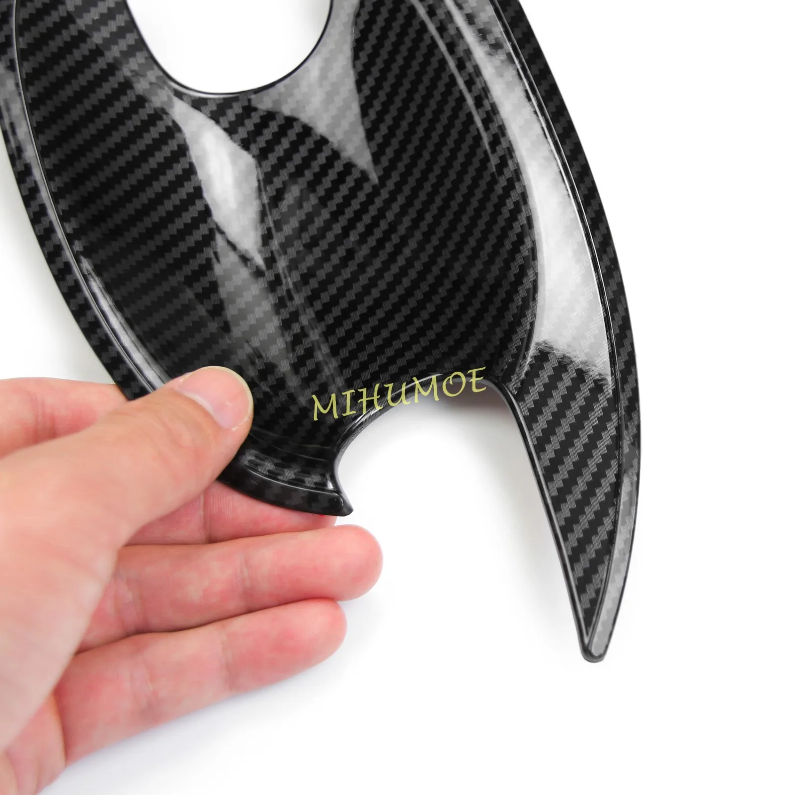 لمازدا CX30 CX-30 2020 2021 2022 2023 2024 2025 ألياف الكربون سيارة الخارجي مقبض الباب السلطانية غطاء الكأس الكسوة #5