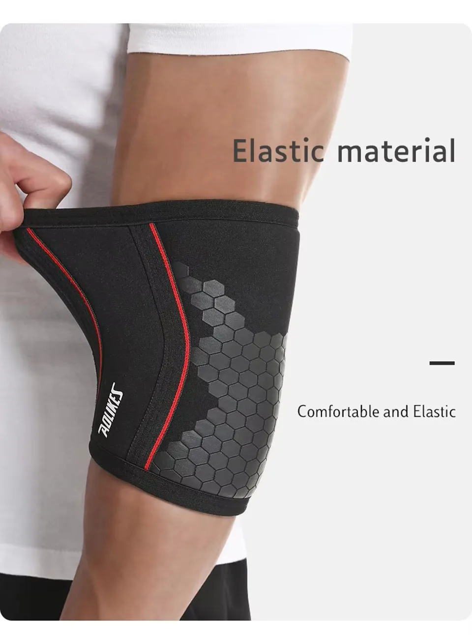 GTUBIKE Gewichtheben Ellenbogenbandage Unterstützung Kompression Ellenbogenschützer Armstulpen Schutz für Powerlifting Gym Kraft Fitness – Detail 12