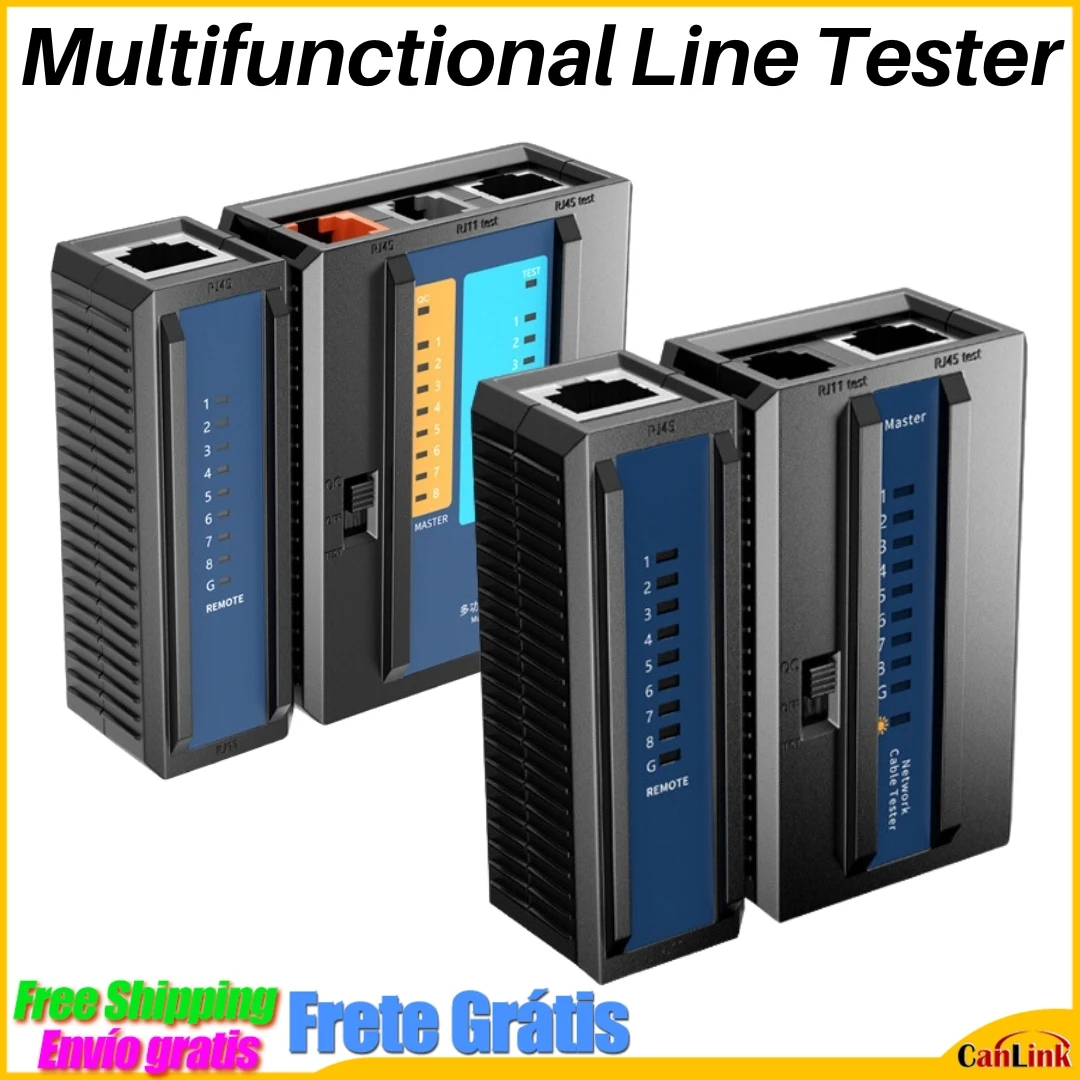 Multifunctional Line Tester Network Cable Tester Computer Network Crystal Head Telephone Line Engineering Home Test