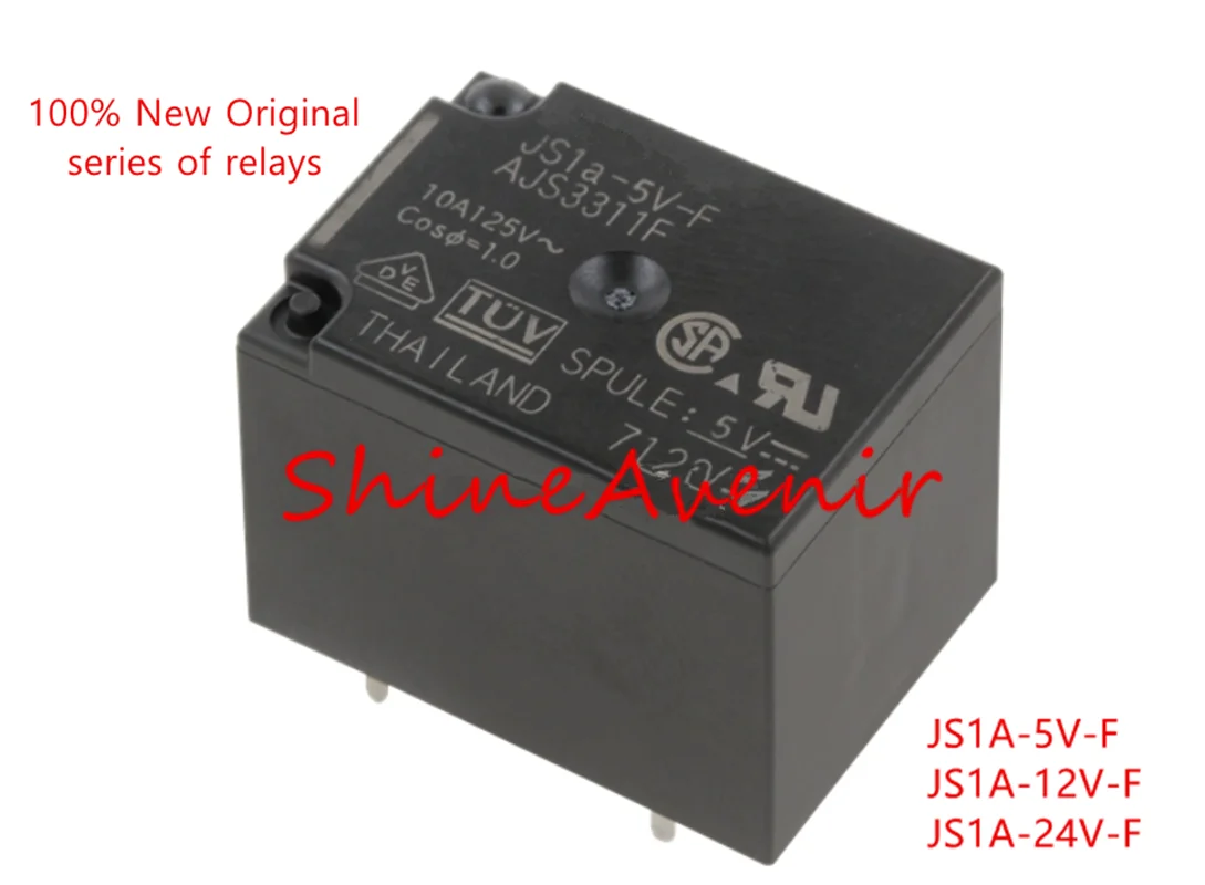 15pcs JS1A-5V-F  JS1A-12V-F  JS1A-24V-F  JS1A-24V-H52-F  JS1F-5V  JS1F-12V  JS1F-24V  100% original relay