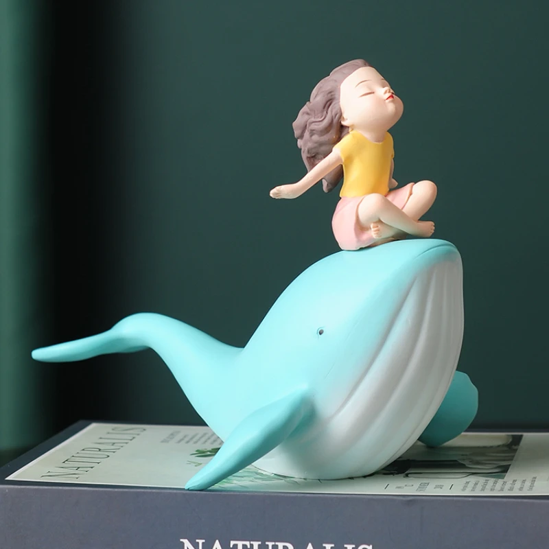 

Whale ornament, fish home decoration, ocean desk, bookshelf, high-end feeling, birthday gift for niche girls in the home