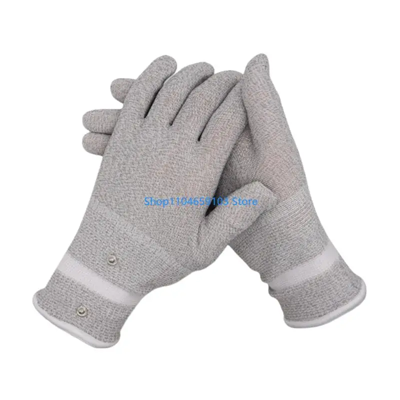 

Silver Fiber Conductive Gloves Mittens For Touch Display Devices Nylon Design 2x