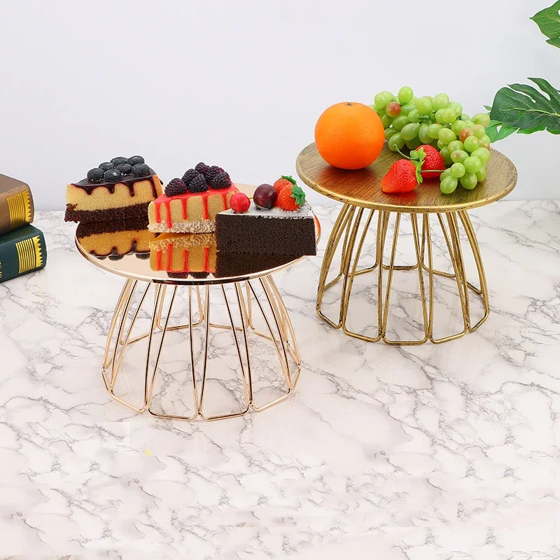 Home Metal Cake Stand Wedding Dessert Display Rack Cupcake Pedestal Stand Tray Holder For Baby Shower Birthday Party Decoration