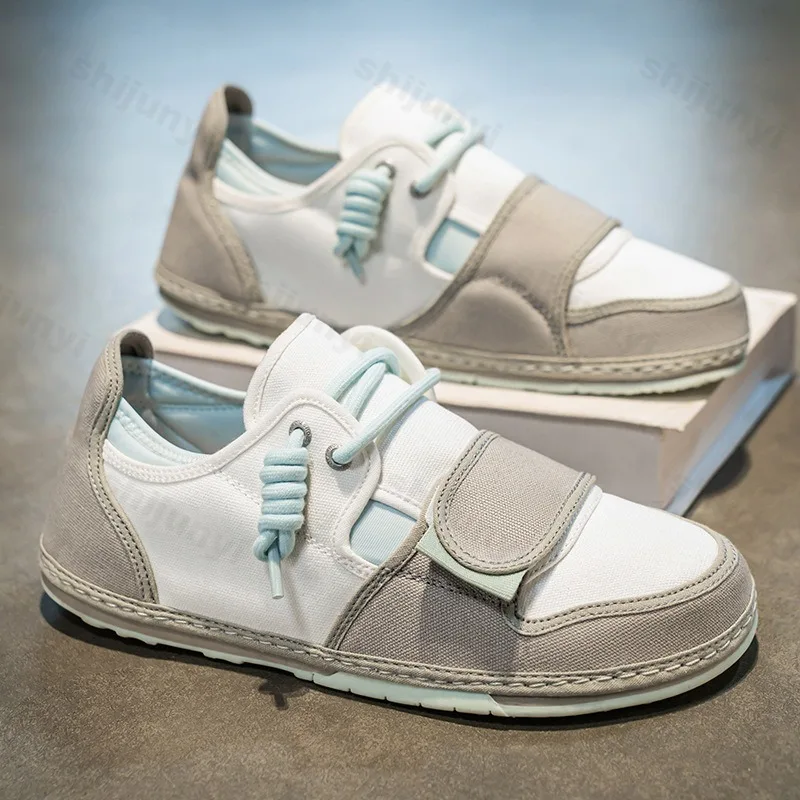 

Summer Men's Canvas Shoes 2025 Anti Slip Fashion Students Board Shoe Lace Up Vulcanized Shoes Tenis Masculino Zapatillas Hombre