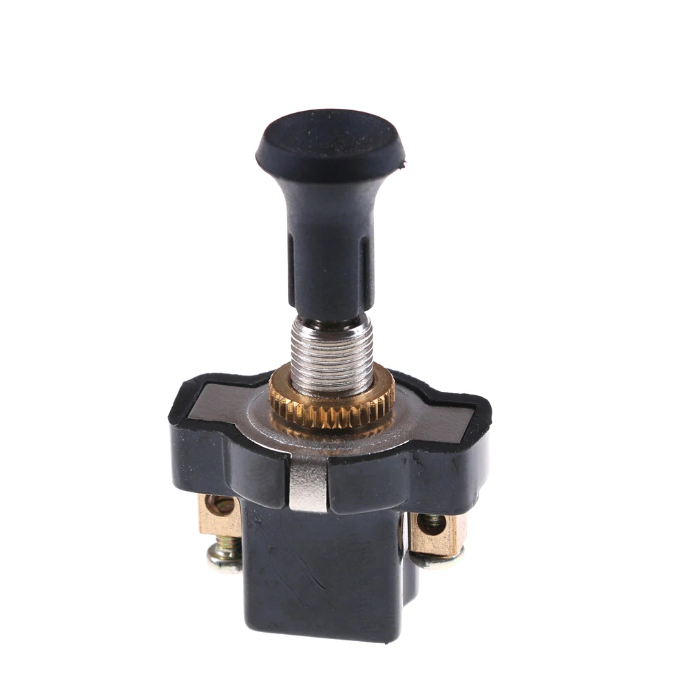 1PC Durable High performance On-Off Long Push Pull Switch 12V Screw Terminals