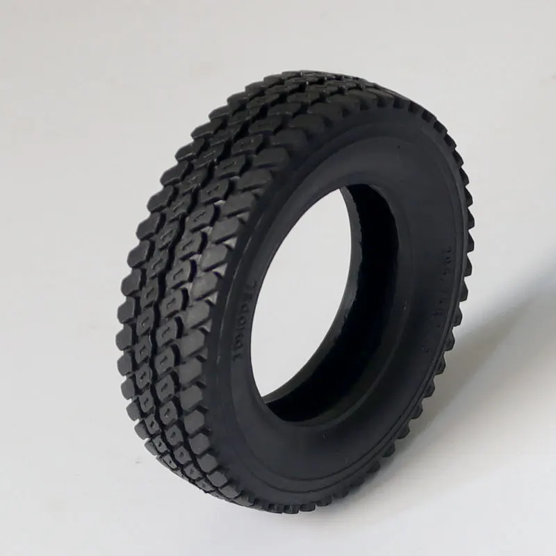 1/14th Scale JDM-9D RC Towing Tire 75mm Narrow Tire Towing Carriage 1/14 For Tamiya Rc Truck Trailer Tipper Accessories