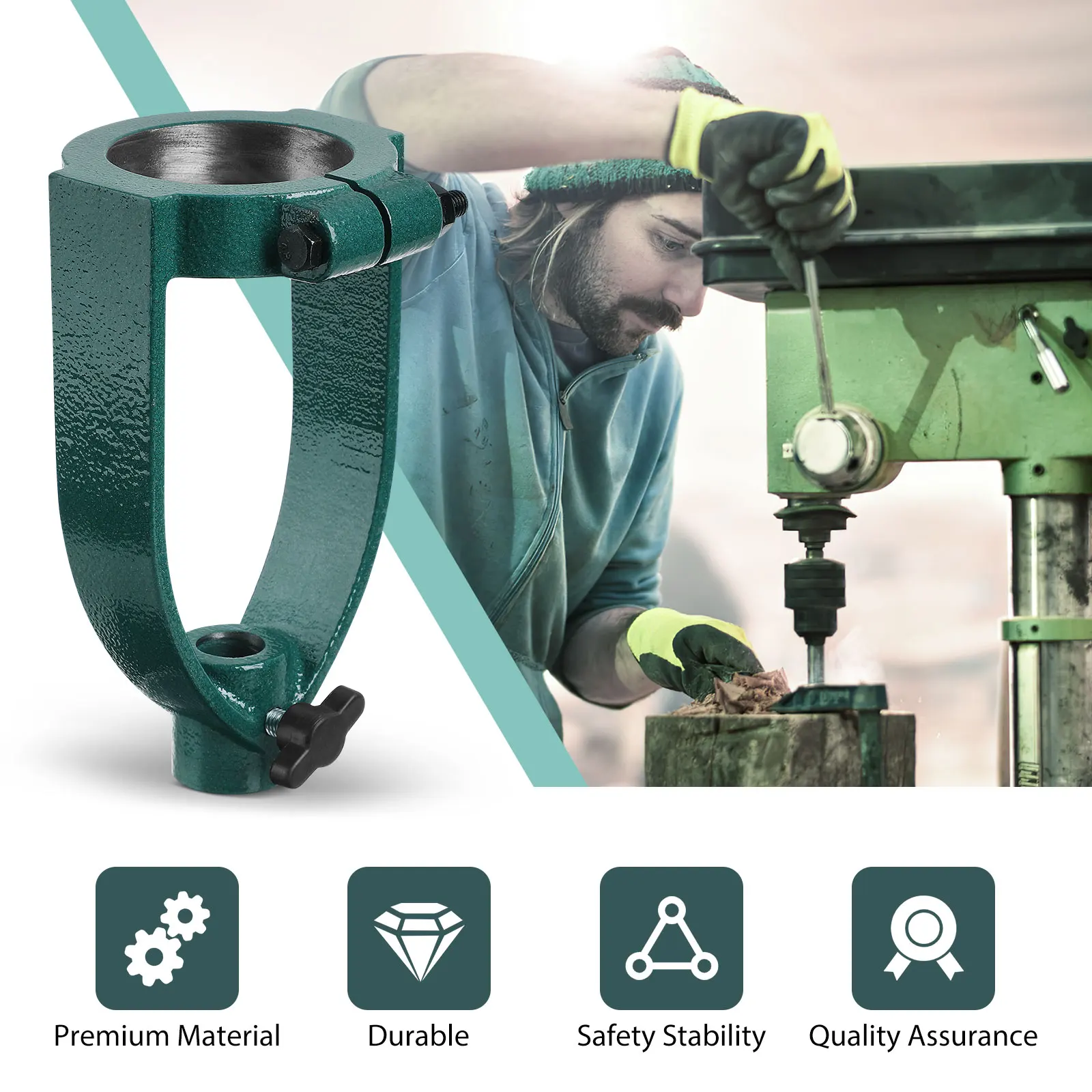 Mortise Machine Converter Bench Drill Attachment Square Mortise Tools Iron Made Portable Stable Characteristics Simple