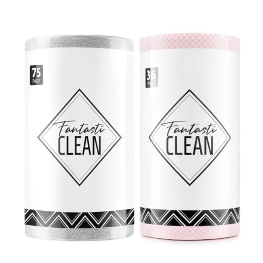 

Tear-Away Microfiber Cleaning Cloth Roll Reusable Washable Cleaning Towels Super Absorbent Dish Cloths