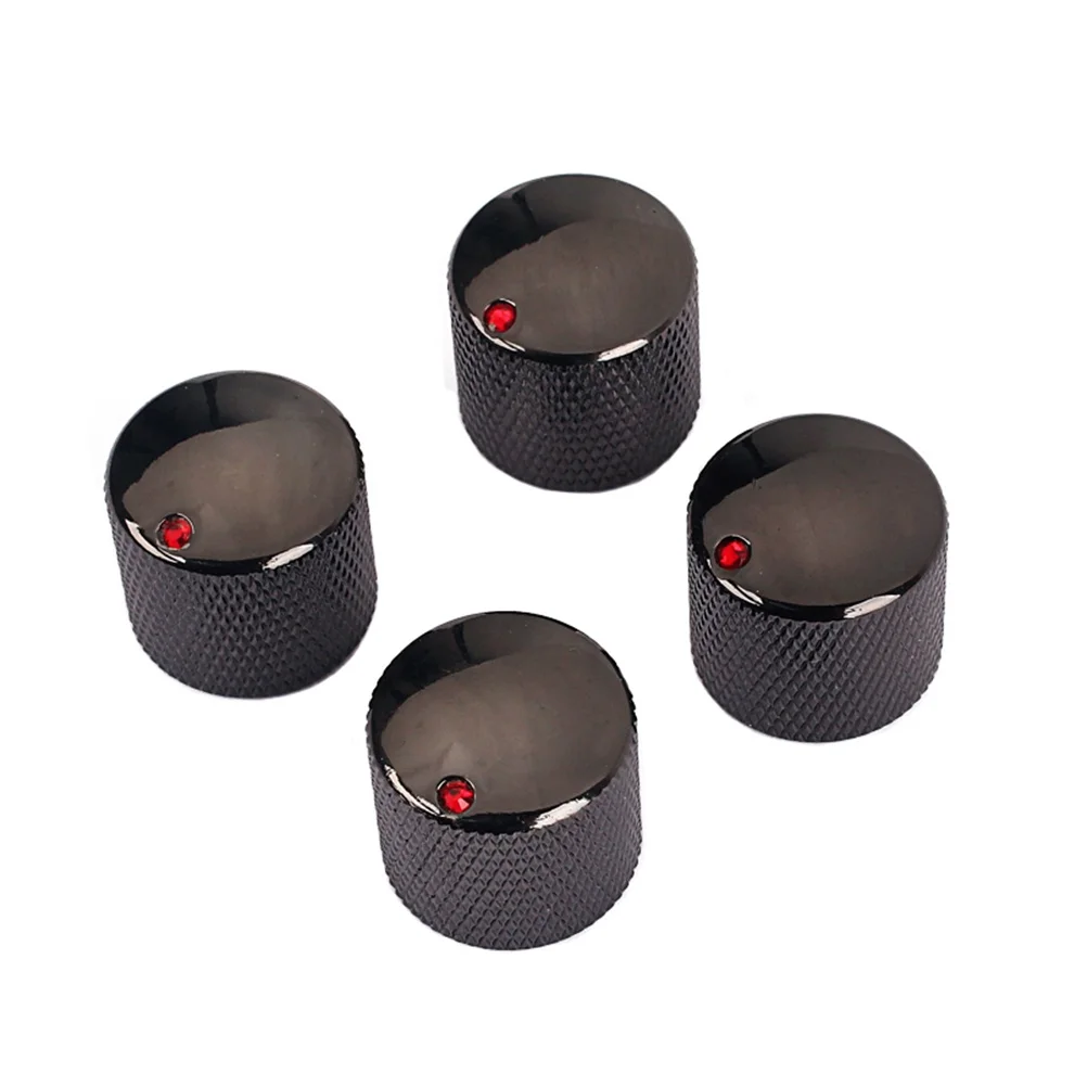 

4pcs Guitar Volume Tone Control Knobs Iron Replacement Parts For Electric Bass Vintage Style Rotary Knob Durable Fit