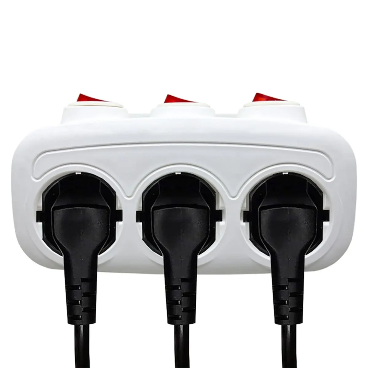 

【BRILLIANT 】Multifunctional Extension Socket with 3 Individual Switches, Portable Power Converter EU Plug