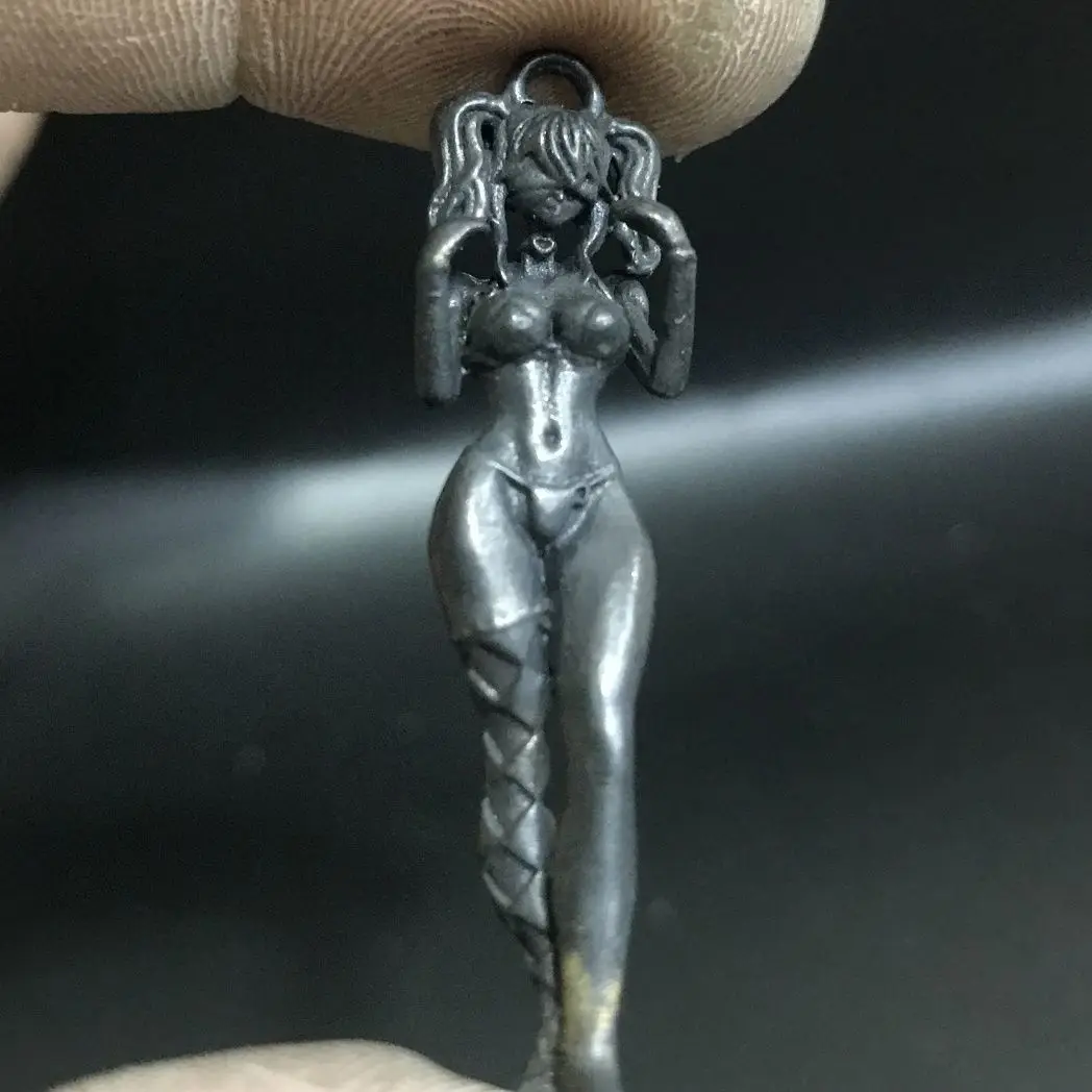 Action Figures Model Hot and Sexy Beautiful Girl Brass Ornament Creative Temptation Nude Body Art Desktop Decor Retro Design Toy