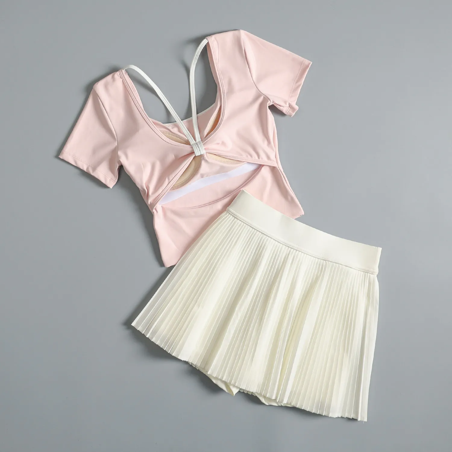 

Высококачественный спортивный костюм для женщин: летняя одежда для бадминтона, фитнеса, быстросохнущая, с защитой от просвечивания, для йоги и утренних пробежек