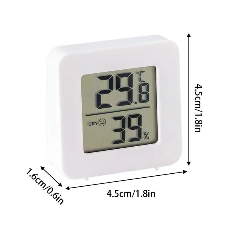 Digital Thermometer Hygrometer Backlight Indoor Room Thermometer Temperature And Humidity Monitor 4.5x4.5x1.6cm