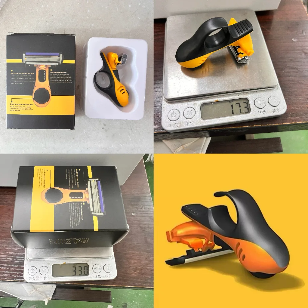 ماكينة حلاقة يدوية للرأس والجمجمة للرجال، ماكينة حلاقة صغيرة محمولة على شكل سيارة