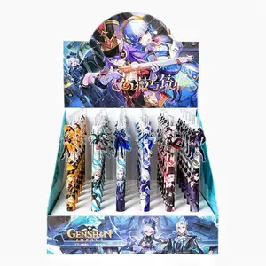 Genshin Impact-Karikatür Akrilik, Jel, Kalem, Oyun Jeli, Jel Kalem, Focalors Kaynaktan Furina, Wriothesley, Neuvillette, Lyney O, Bu, 6 adet 6 Büyük satış, genshin etkisi, kağıt no. 6