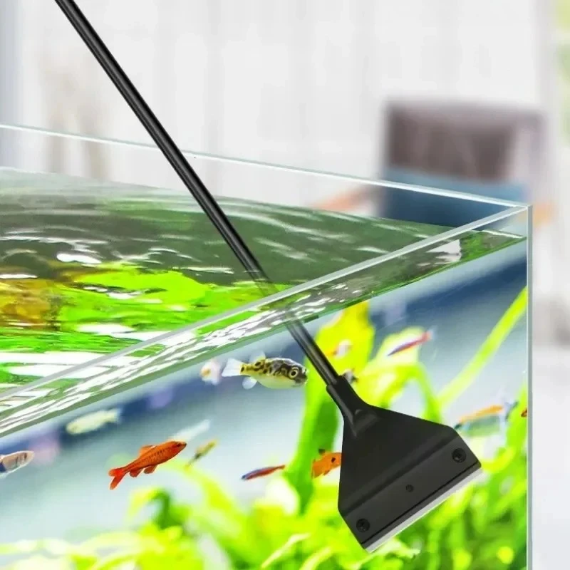 Aquarium-Reinigungswerkzeuge, flacher Sand-Algenentferner, doppelt verwendbarer Glas-Algenschaber, Haushaltsreinigungswerkzeuge, Aquarium-Zubehör. – Detail 2