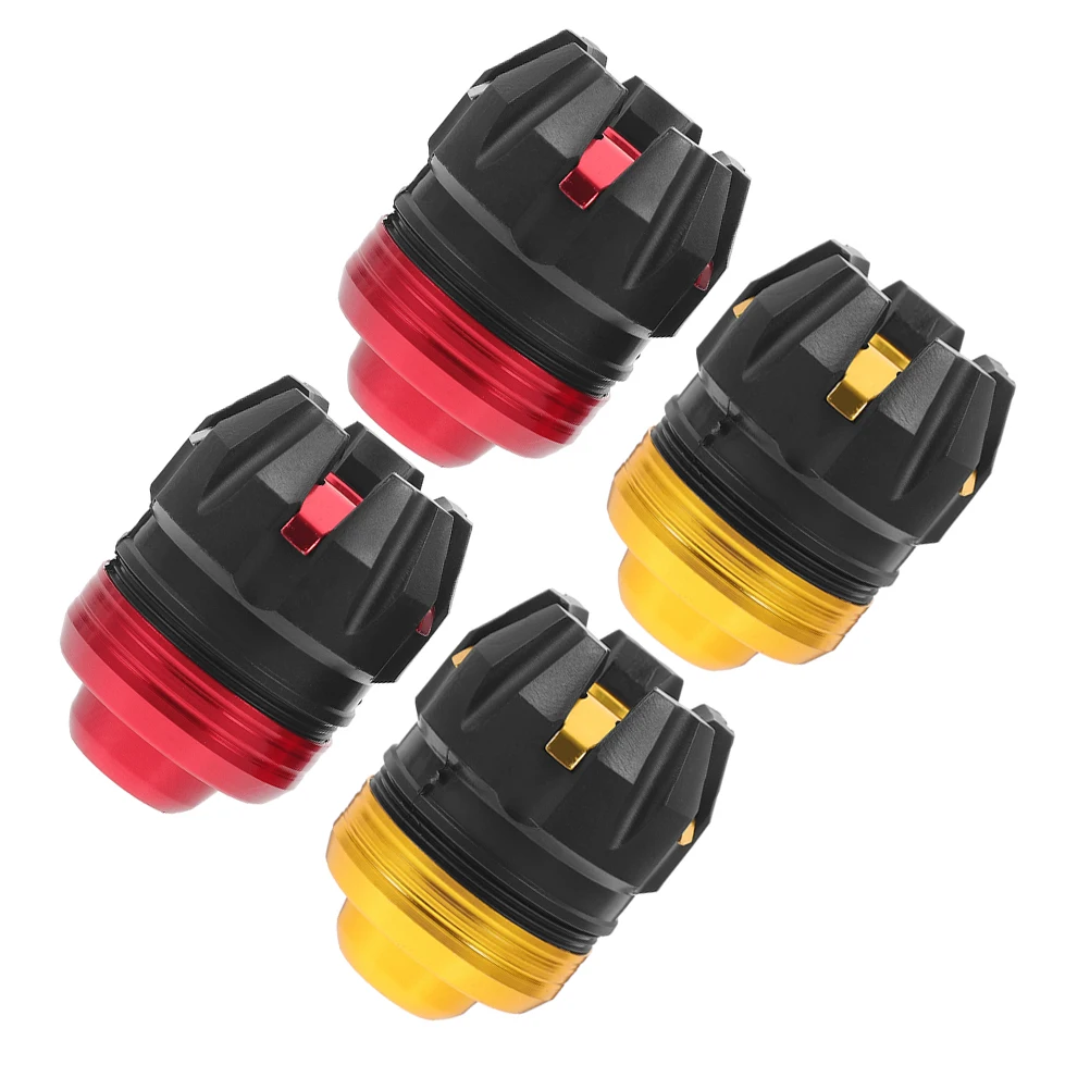 

4pcs Front Fork Cup Accessories Red Yellow Anti-Crash Sliders Motorcycle Protector Durable Aluminum Alloy Fork Parts Bike