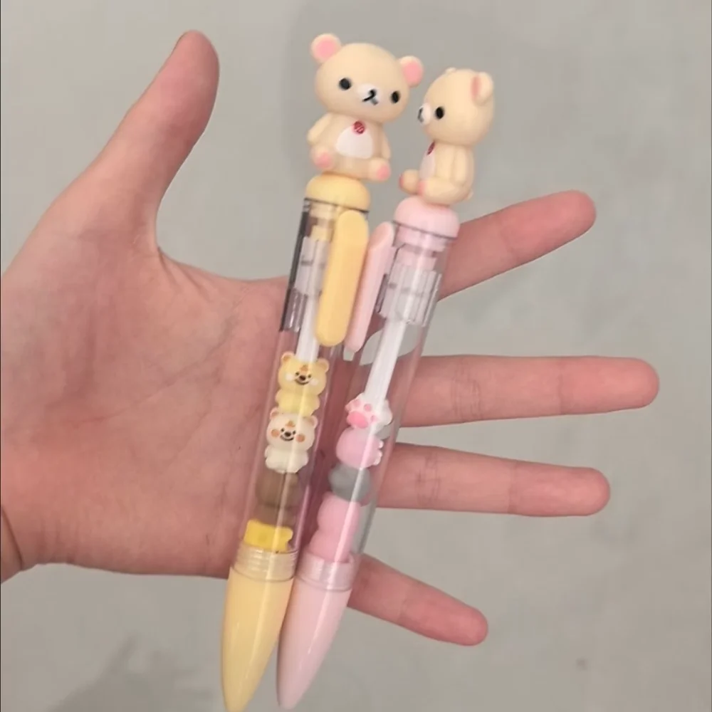 Niedlicher Rilakkuma Cartoon-Kugelschreiber mit Glatter Schreibfunktion Neutraler Stift Schüler-Schreibwaren Klassenkameraden-Geburtstagsgeschenk