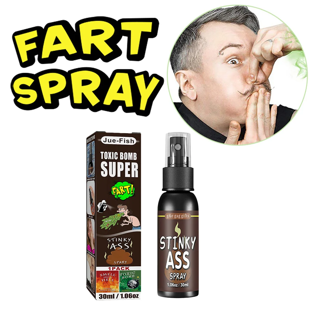 30ml Scheet Spray Grap Grapje Plastic Stinkende Stinkende Grappen Party Benodigdheden Spuitbus Stinkt voor Volwassenen Kinderen Niet Giftig voor Halloween