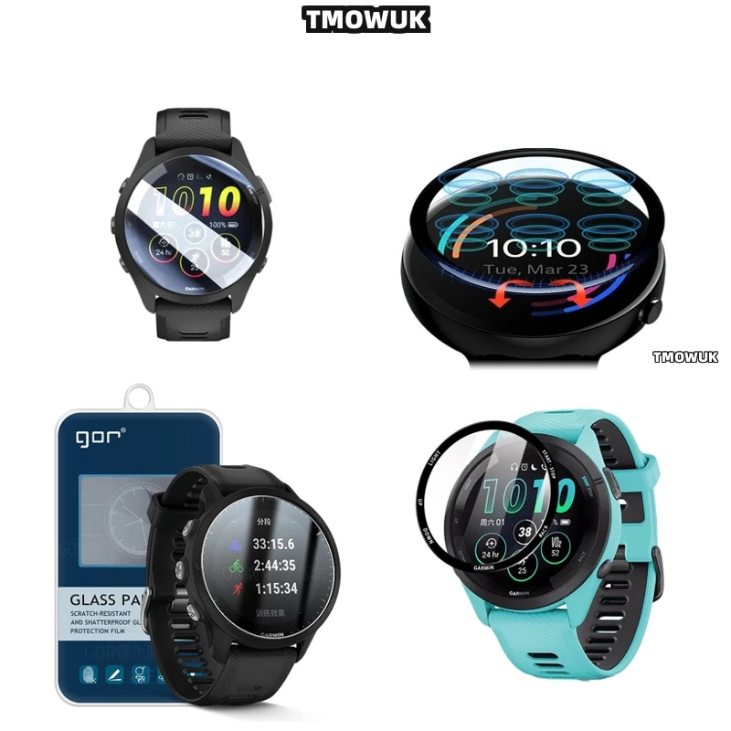 

For Garmin Forerunner 158 165 245 255 255s 265 265s Screen Film Flexible 3D Full Cover Curved Edge