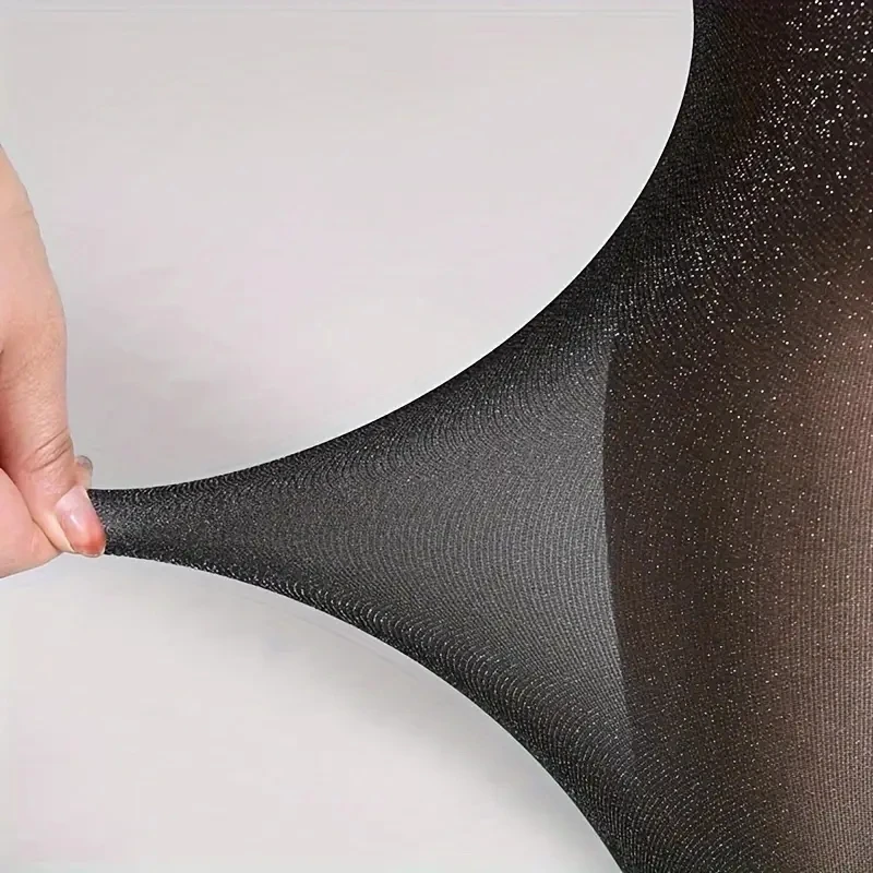 1Pairs Women's Glitter Sheer Tights, Sequin Fringe Shiny image 2