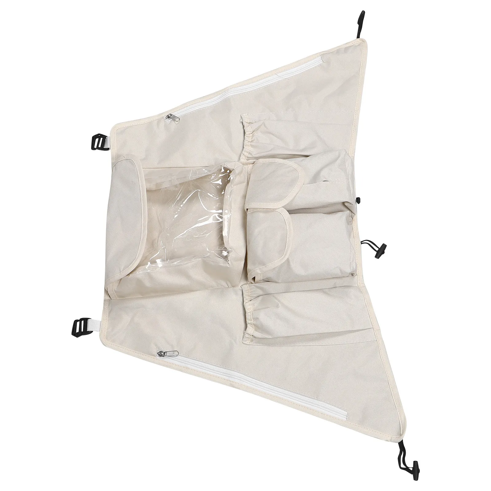 Large Baby Stroller Hanging Bag Water-Resistant Oxford Fabric Multipocket Organizer for Diapers Bottles Essentials Pram Storage