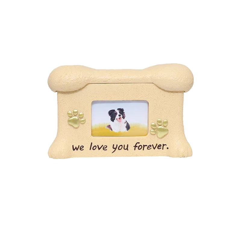 

Pet urn,moisture-proof sealing,custom commemorative box for cats and dogs with photo frames at home