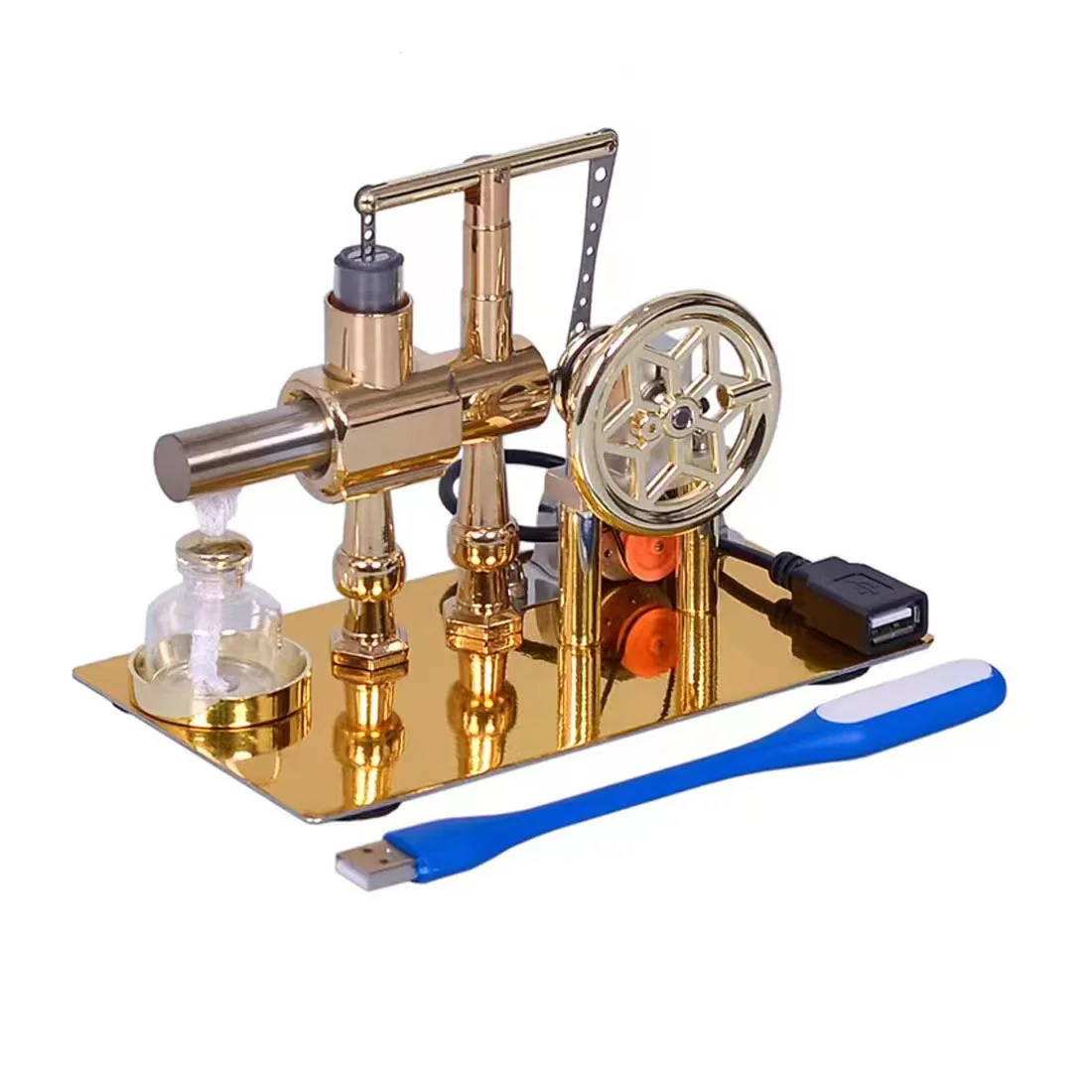 

Alloy Stirling Engine Model, Steam Engine Generator Model, Physical Experimental Model, DIY Desktop Decoration, Micromodel