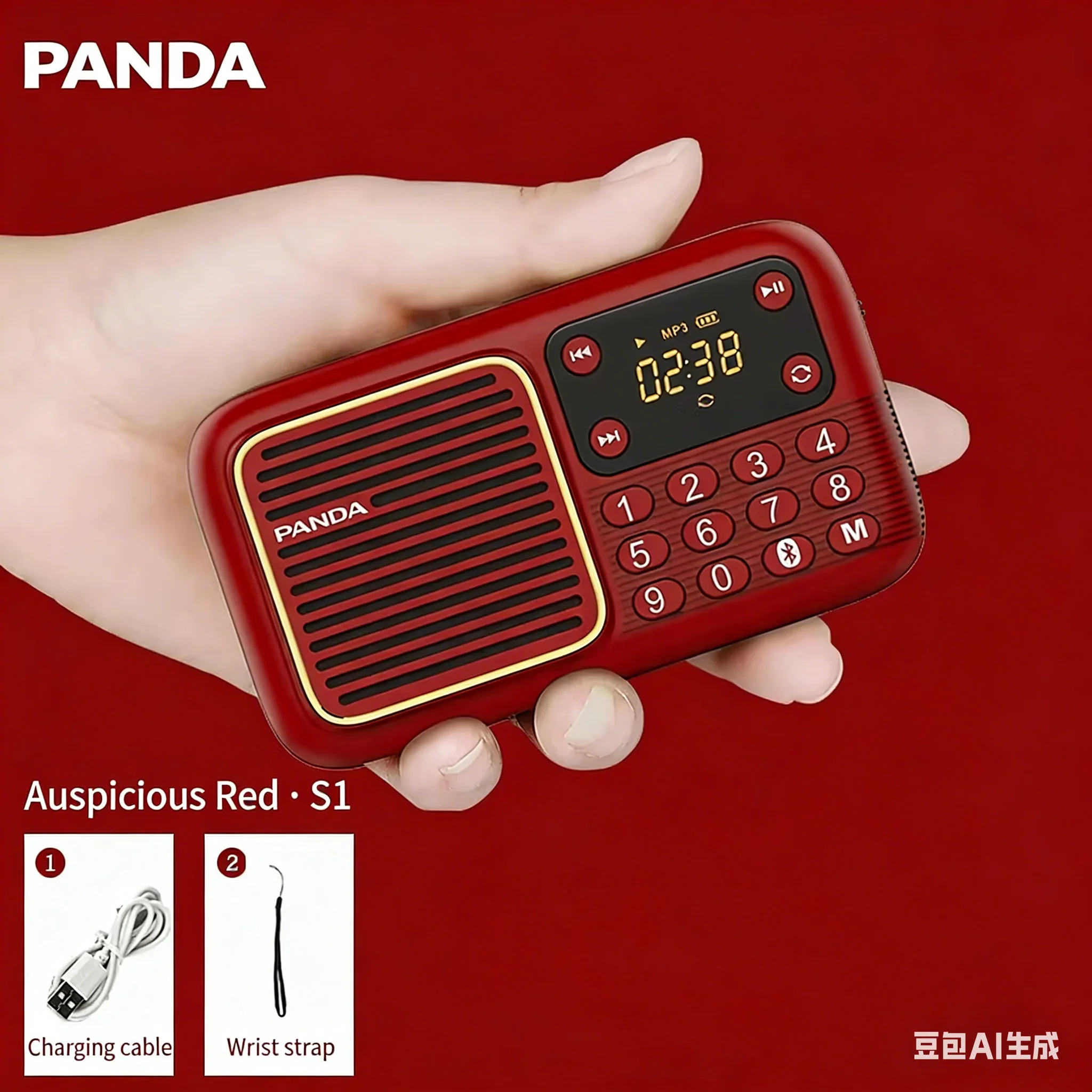 

Мини-радиоприемник для пожилых людей с Bluetooth, FM-тюнером, винтажным дизайном, портативный, носимый, с громким стереозвуком, подарок для родителей