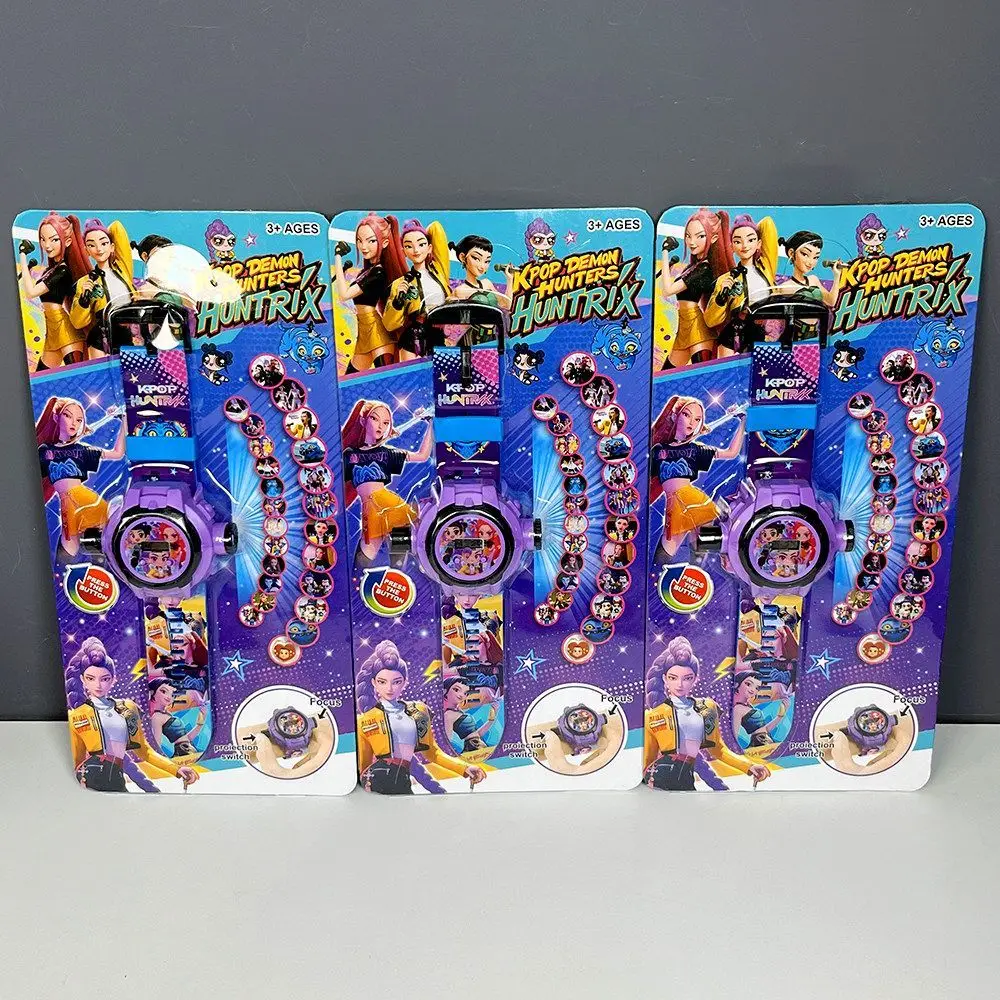 Cartoon Anime 24 Pattern 3D Projection Children's Watch Projector Toy Children's Birthday Gift - Detail 1