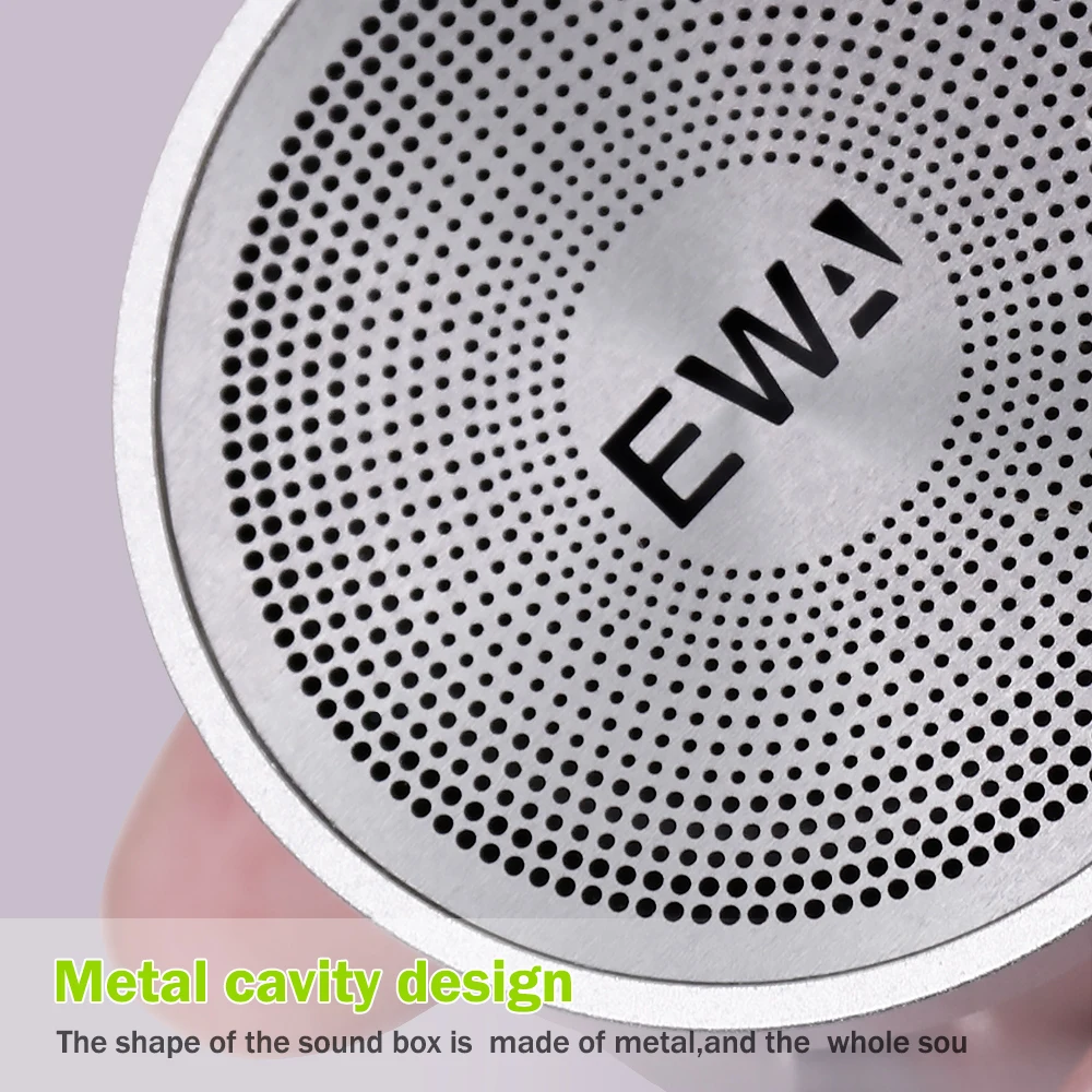 EWA A109Mini Głośnik Bluetooth Super Booming Bass Bez zniekształceń Maksymalna głośność Niezwykle kompaktowy rozmiar Ultra-przenośny