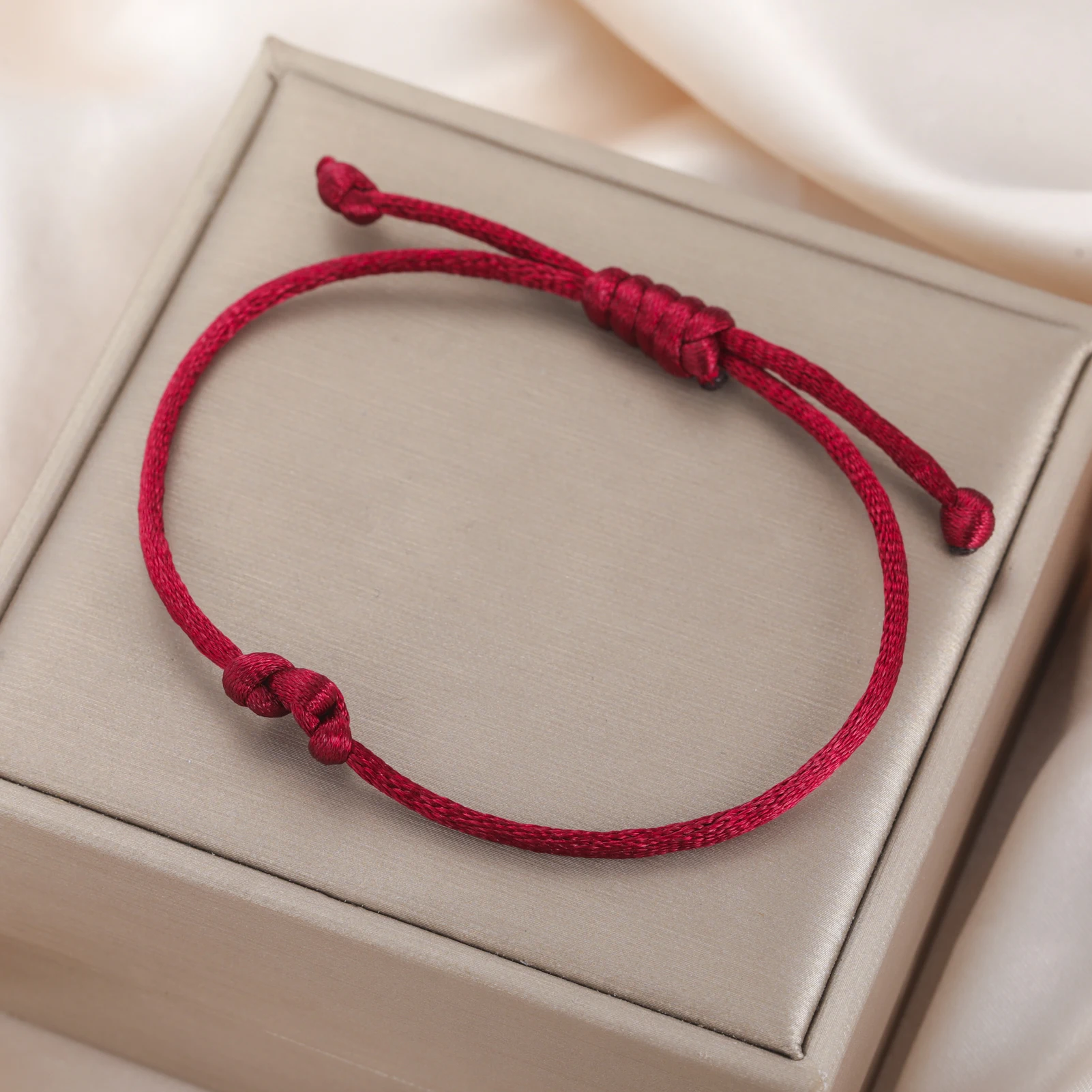 COOLTIME Einstellbare Glück Knoten Armband Hand Gewebtes Seil Charm Armband Schmuck Zubehör Großhandel Neue – Detail 7