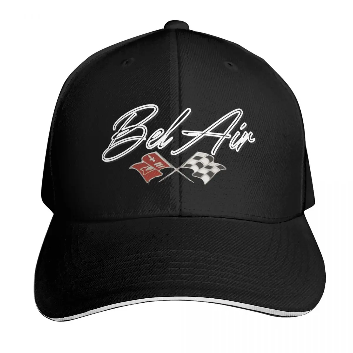 Chevy Bel Air Shirts Baseball Cap Contrast Two Tone Brim Snapback Flat Bill Strapback Dad Hat