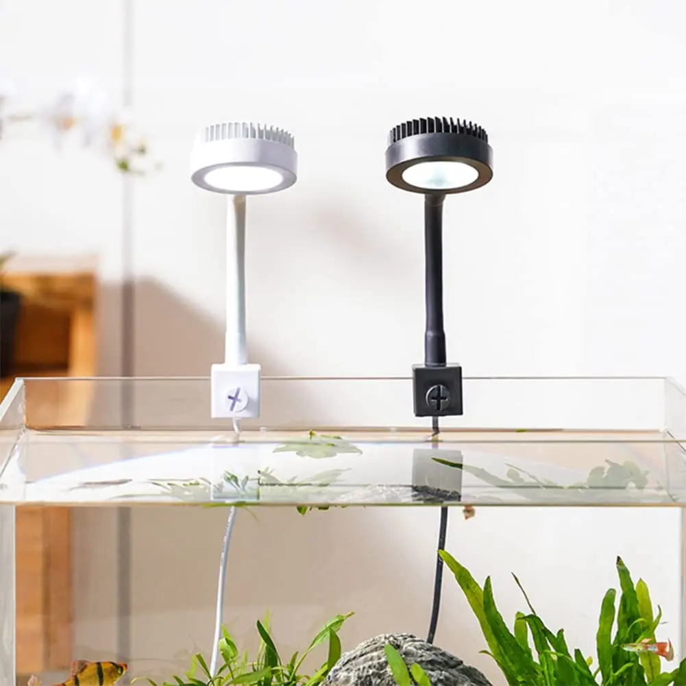 

Usb Charging Small Fishbowl Led Light With Separate Power Switch High Brightness Clip-type Mini Water Grass Lamp Aquarium