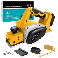 Brushless Electric Planer 15000RPM Cordless Handheld Power Planer Carpenter Home DIY for Dewalt 20V Battery (No Battery)