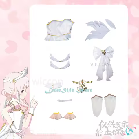 Akiyama Mizuki Cosplay Game Project Sekai New Idol Stage Anime Costume Flower Angel Lolita Dress Butterfly Wigs Girls Clothes