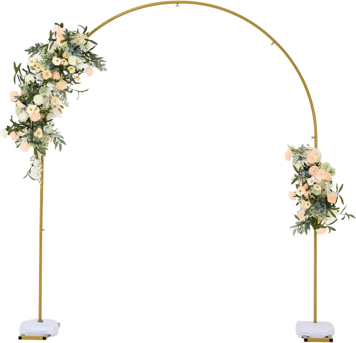 

Gold Metal Wedding Arch Backdrop Stand 7.8FT Balloon Arch Stand for Birthday Ceremony Decoration Arch Stand Backdroper