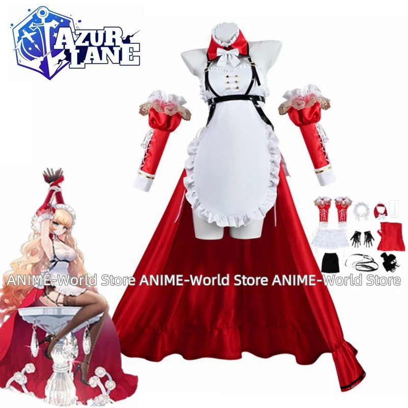 

Game HMS Howe Maid Dress Cosplay Costume Azur Lane Cosplay Cookie Maid Princess Nun Outfit Halloween Carnival Sexy Girl Dress