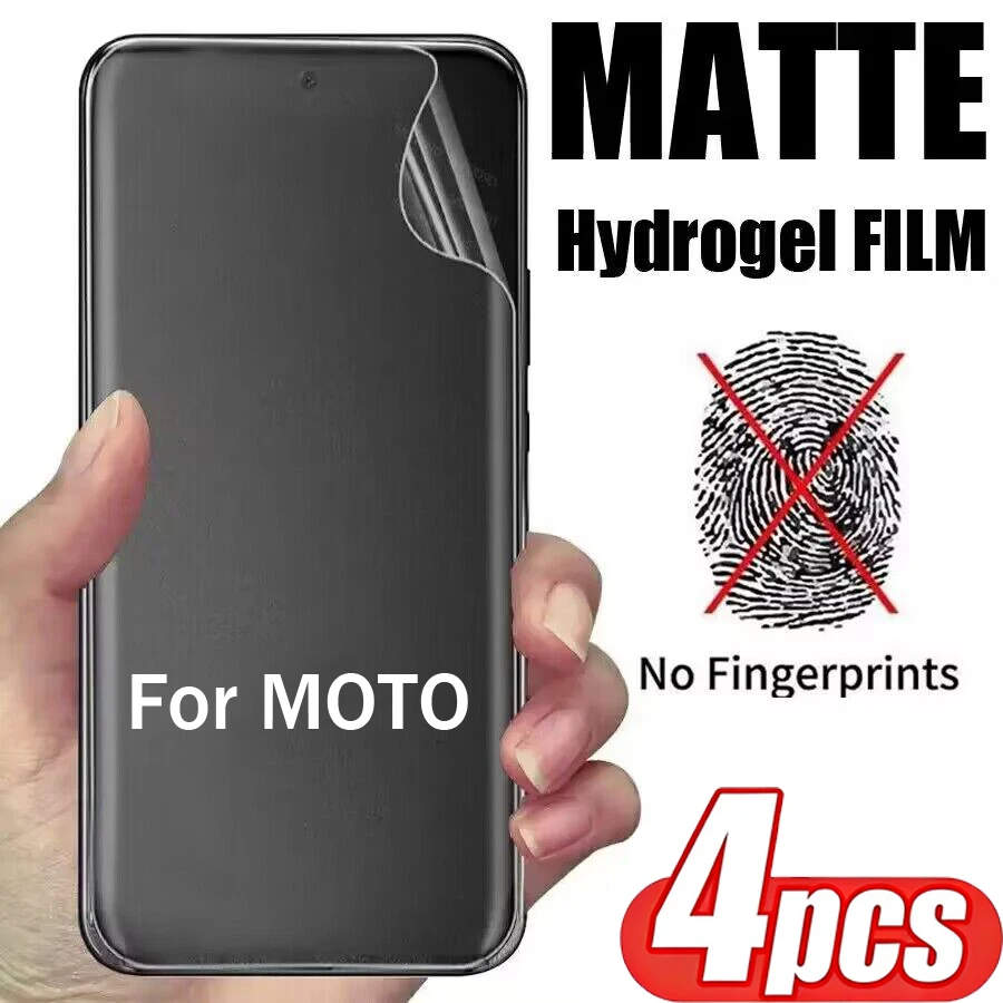 4PCS Matte Hydrogel Film for Motorola Edge 70 60 50 40 Pro Fusion Ultra S50 NEO Screen Protector for Moto X70 Air Signature