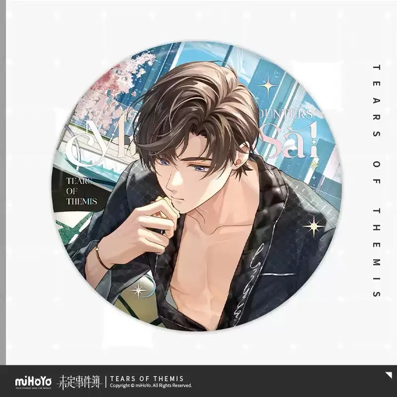 لعبة دموع ثيميس ماريوس فون هاجن أرتيم وينج لوك بيرس أنيمي تأثيري شارة بروش بطاقة بريدية ملحق هدية الهالوين