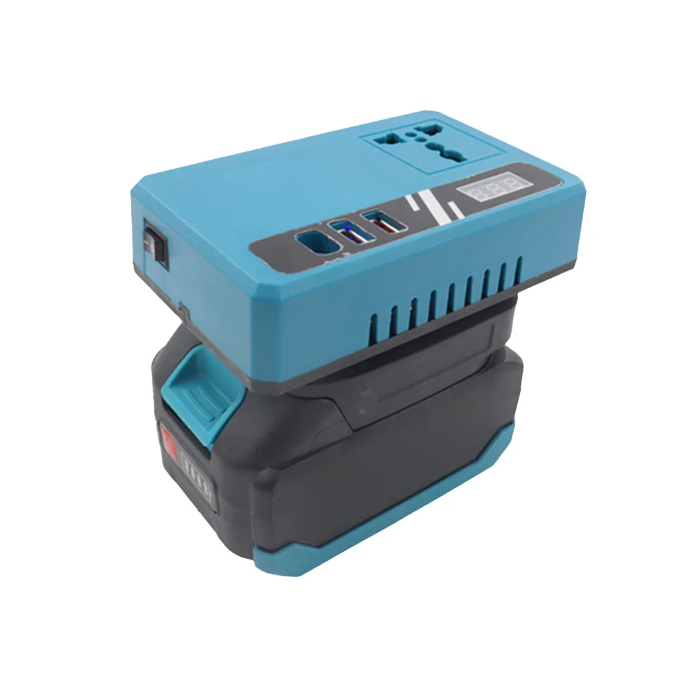 1pc 110V Multifunction Intelligent Lithium Battery Inverter Overheat Protection USB Charging For BL1815 BL1815B BL1820 BL1820B