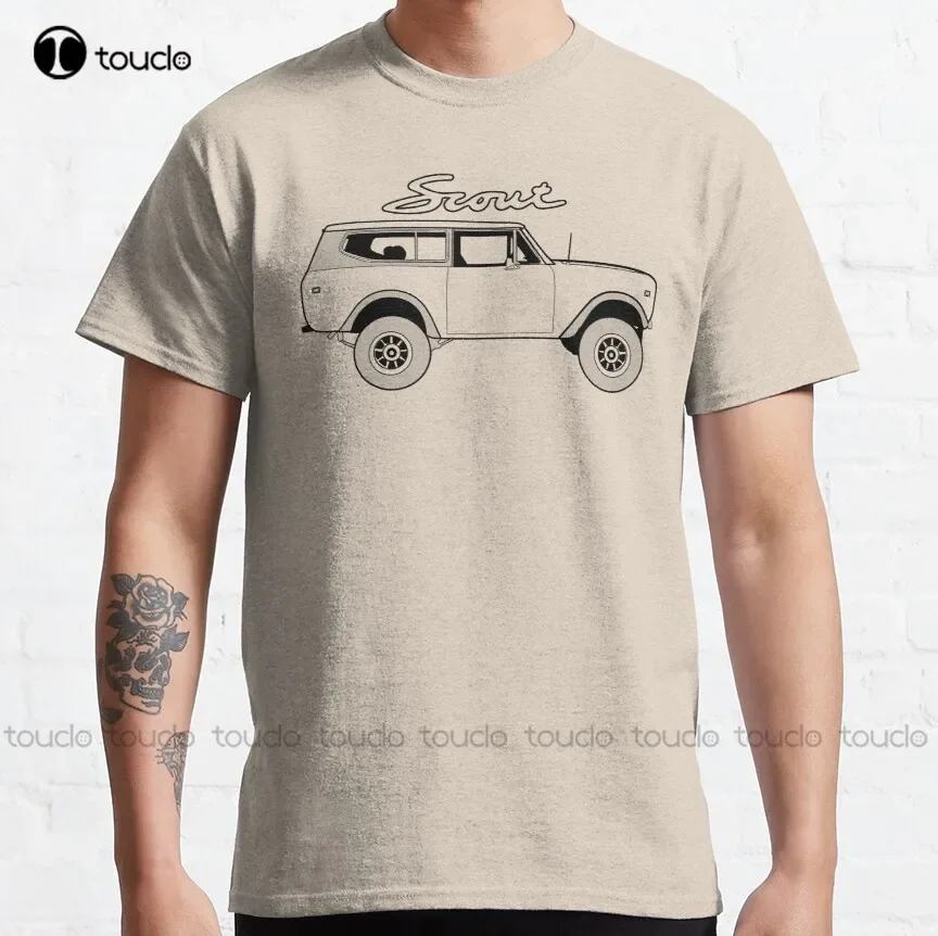 International Scout Ii Harvester clásico Vintage 4X4 camión todoterreno vehículo clásico camiseta dormir camisa personalizada Aldult adolescente Unisex