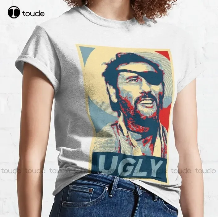 Ugly - The Good, The Bad And The Ugly Trend T-Shirt Clint Eastwood Mens Athletic Shirts Outdoor Simple Vintag Casual T Shirts