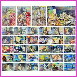 Anime Attack on Titan Rare SP GP SLR UR SR R Game Collectible Cards Eren Ackerman Levi Erwin Jean Toys for boys Birthday Present