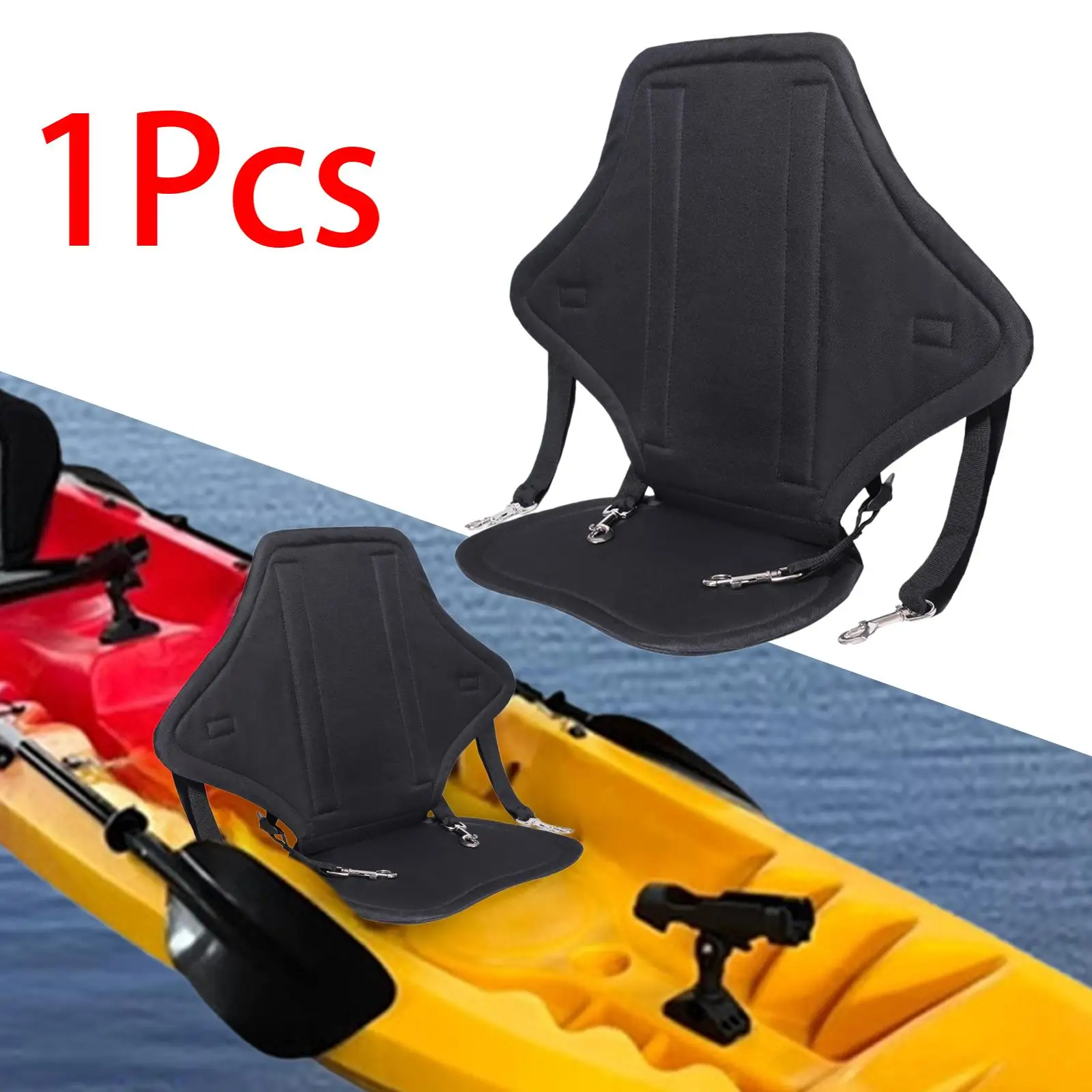 

Kayak Seat with Back Support Seat Pad Portable Anti Slip Lightweight Padded Seat Canoe Backrest Seat for Rafting Fishing Boat