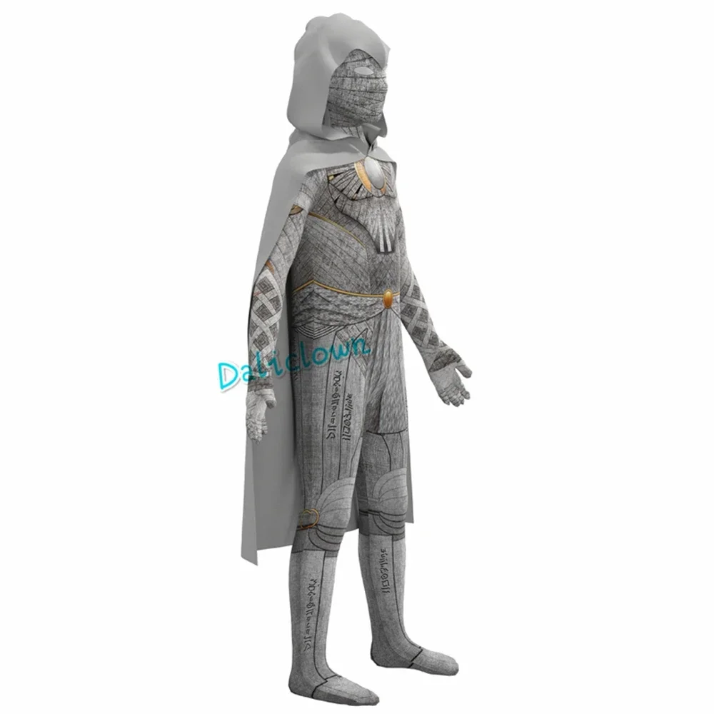 Ragazzi Moon Knight Costume Cosplay soldato Marc Spector Costume maschera Cape Suit Party Clothes Costume di Halloween per bambini