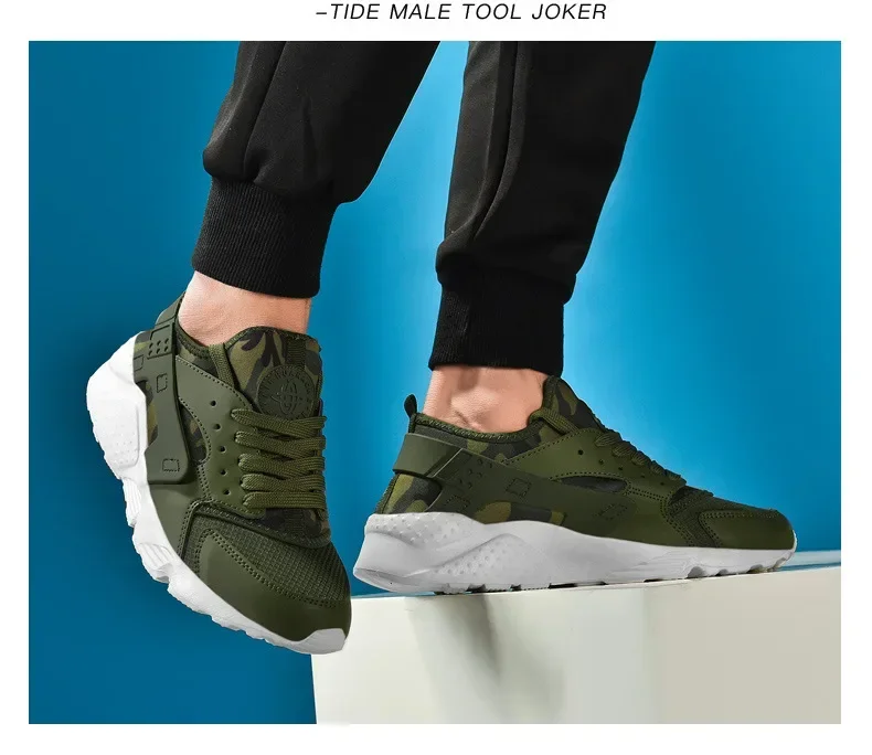Sommerliche Herren-Freizeitschuhe mit atmungsaktiver Mesh-Oberfläche, leichtem, weichem Boden und trendigem Design – Lauf- und Sportschuhe für Herren aus China – Detail 8