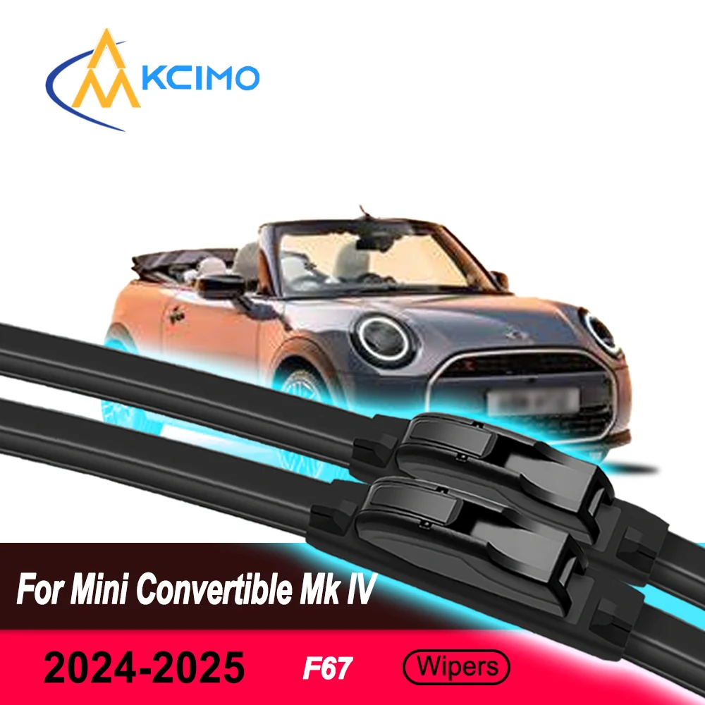 

Wiper Blades For Mini Convertible Mk IV F67 2024-2025 2Pcs Silent Frameless All-Weather Rubber Blades Car Accessories