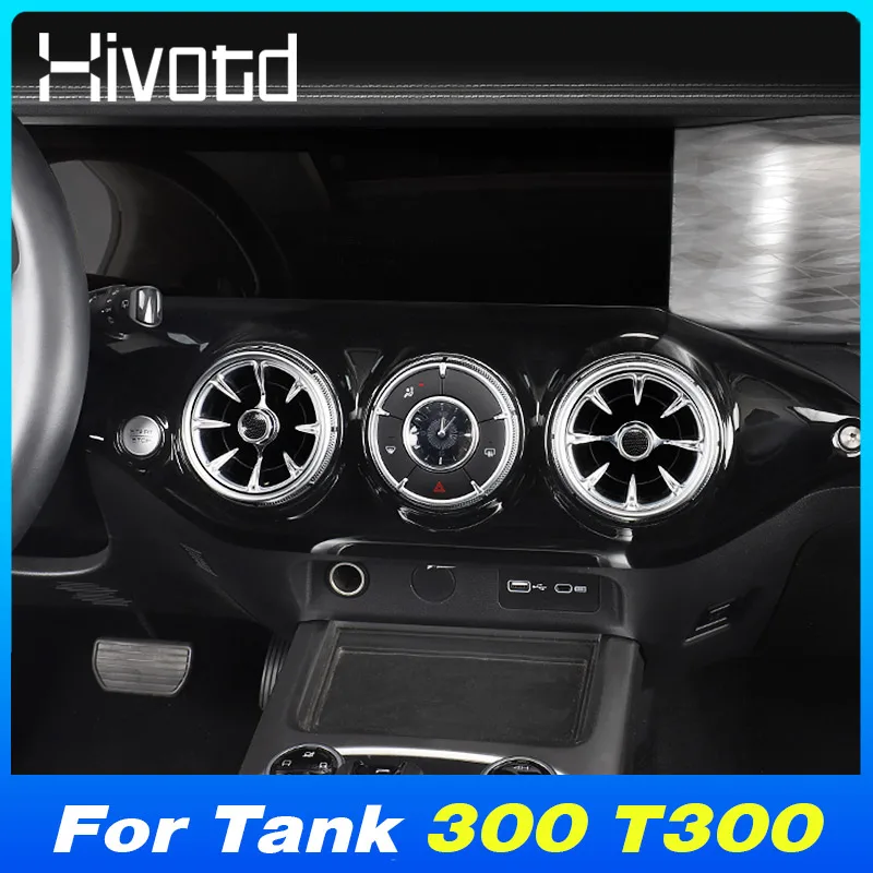 

Car Center Console Dashboard Air Conditioning Panel Trim Cover For WEY GWM Tank 300 T300 2022-2023 Interior Accessories Styling